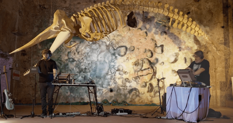 VIDEO. Neracenere al castello di Milazzo, la musica elettronica Ambient d’avanguardia sotto lo scheletro di Siso
