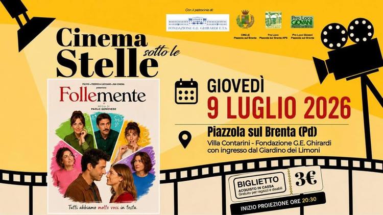 🗓️ Gli eventi di questa seconda settimana di Luglio a📍Piazzola sul Brenta! #festadeidiplomati #cinemasottolestelle #mu...