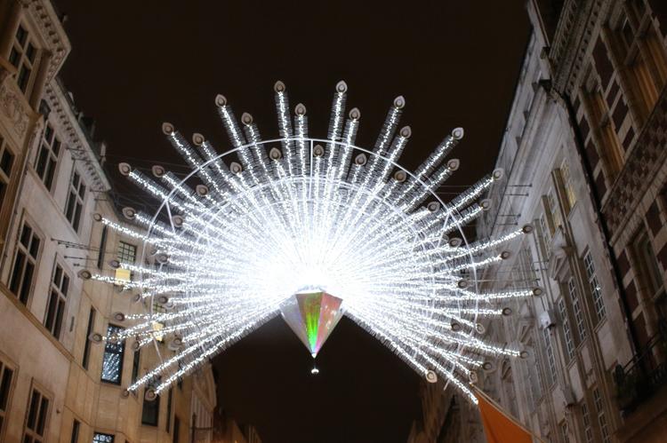 Bond Street 2015 Christmas Peacock display