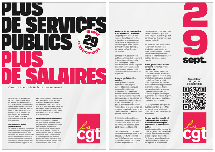 tract plus de services publics plus de salaires