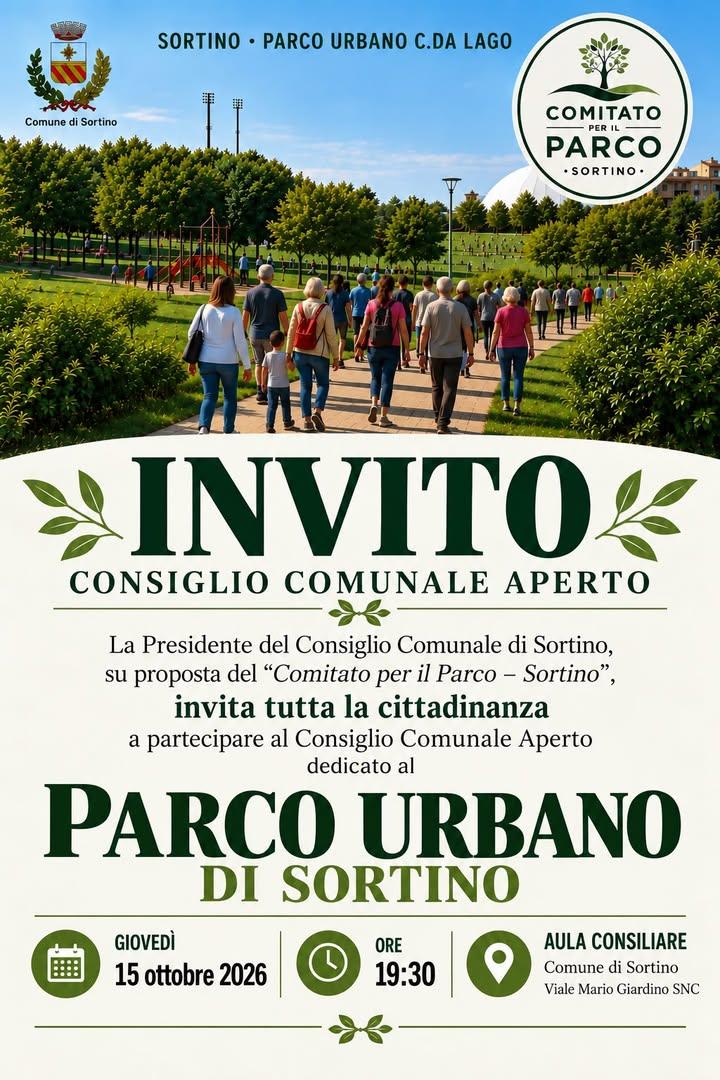 Convocazione Consiglio Comunale in seduta aperta per giorno 15 Ottobre 2026 alle ore 19,30 La diretta streaming sara' ac...