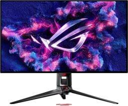 The ASUS ROG Strix 32-inch 4K OLED Gaming Monitor (XG32UCWG) on a white background
