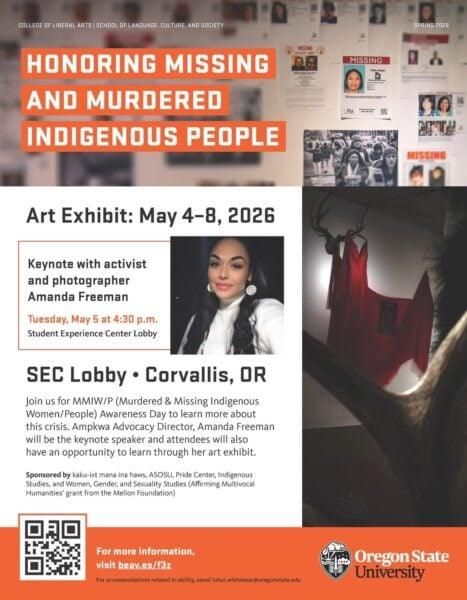 Honoring Missing and Murdered Indigenous People – Art Exhibit 2026