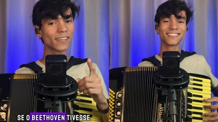 Músico de 22 anos viraliza ao tocar Beethoven na sanfona; veja versões de clássicos