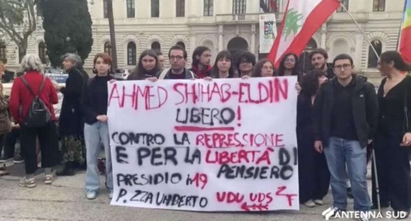 Bari, tutti uniti per Ahmed Shihab Eldin: “Liberatelo”