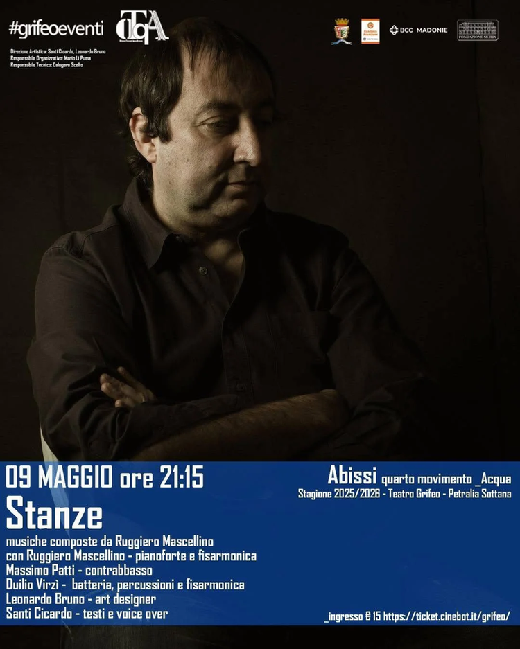 🎭ABISSI quarto movimento_ACQUA🎭  •Stagione 2025/2026• 🗓 9 MAGGIO 2026 SABATO  🕘 ore 21.15 ... 📍 CineTeatro Grifeo d...