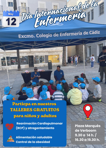 DÍA INTERNACIONAL/ El Colegio de Enfermería formará a la población algecireña en RCP, alimentación saludable, prevención de conductas de riesgo y autonomía física