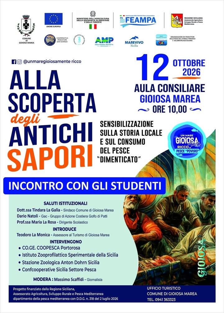 🌊 Alla scoperta degli antichi sapori: storia locale e tradizione marinara! 🐟 Un appuntamento speciale dedicato ai giov...