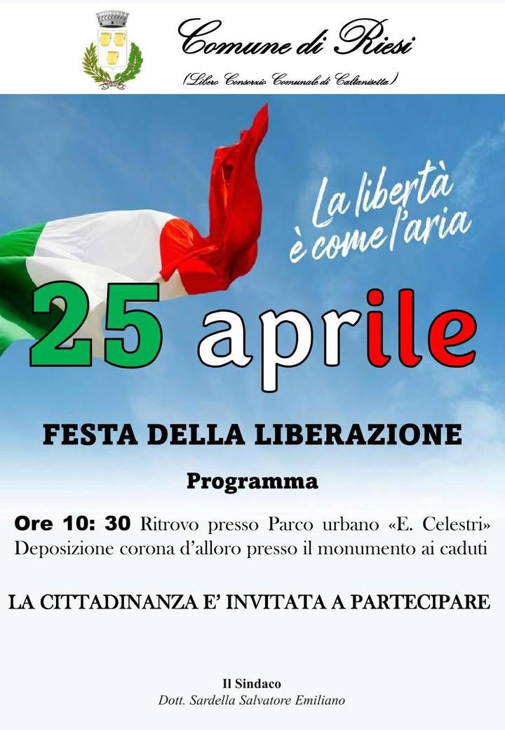 Sabato 25 aprile alle ore 10:30, in occasione dell’Anniversario della Liberazione d’Italia, si terrà la cerimonia di dep...