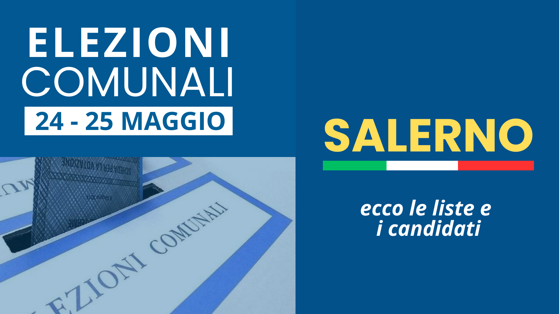 Elezioni a Salerno 2026: ecco liste e candidati