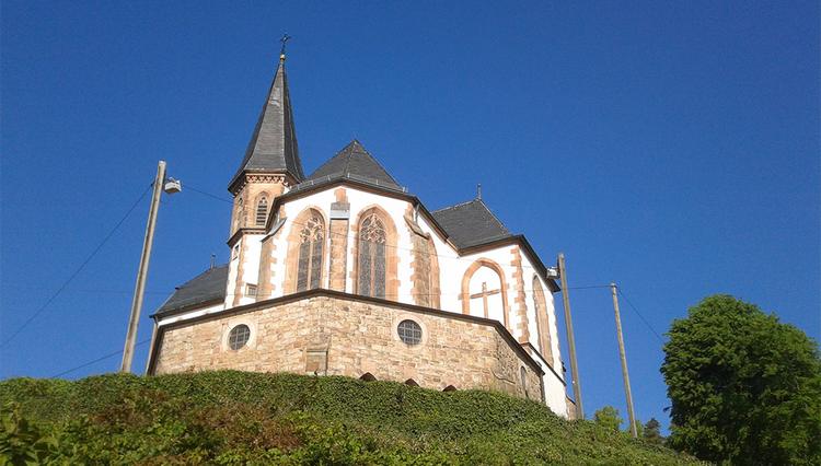 Die St. Anna-Kapelle bei Burrweiler in Rheinland-Pfalz