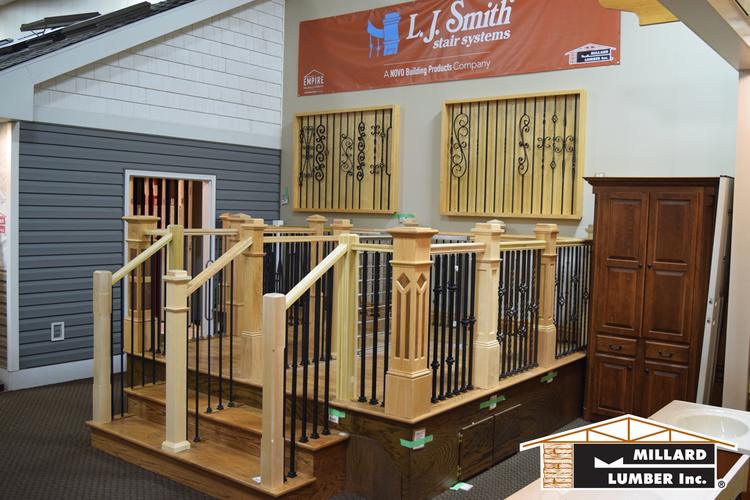 Millard Lumber: Fresh Update on Omaha L.J. Smith Stair and Railing Display!