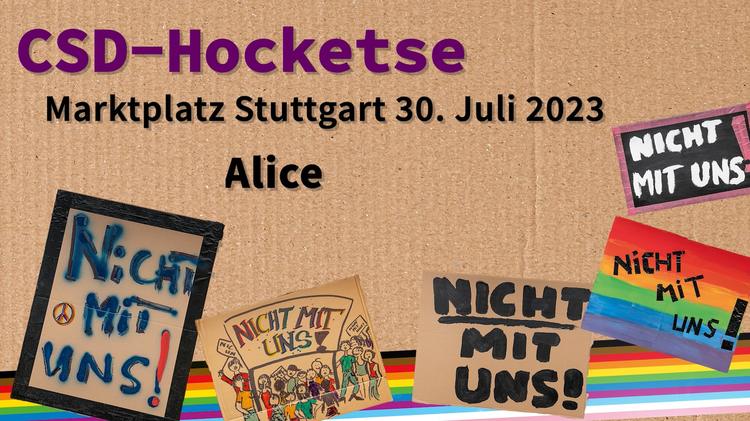 Stuttgart PRIDE 2023 • Hocketse: "Älice"
