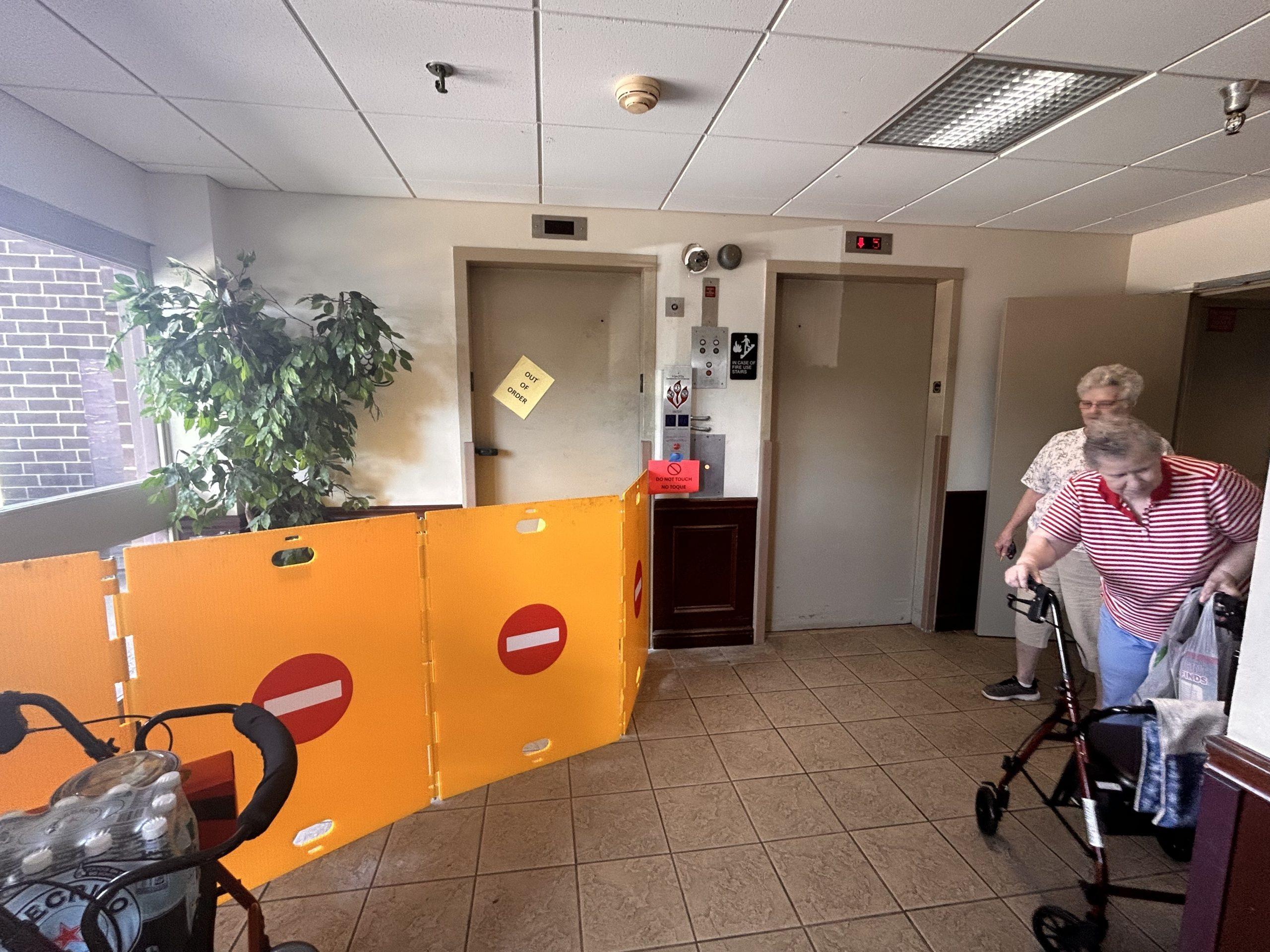 As elevator repairs drag on, older residents of subsidized Berks County apartment building endure regular outages, injury