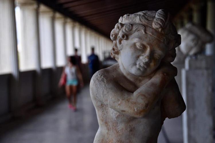 Exhibit in Museum of the Ancient Agora, Athens.