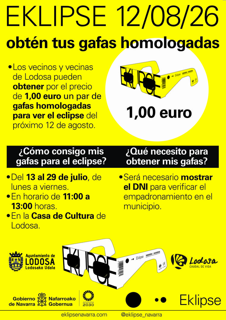 Consigue tus gafas homologadas para el eclipse del 12/08