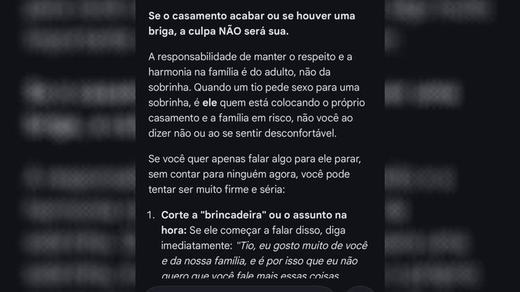 Família descobre estupro após menina se consultar com IA: homem preso pelo crime foi solto logo após flagrante