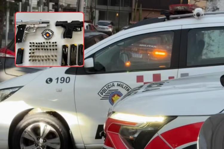 Homem é preso por ameaçar e manter filhos reféns após briga com esposa no litoral de SP