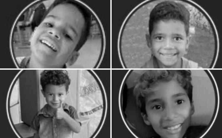 Crianças usavam pá como remo quando se afogaram em açude na Bahia; tragédia terminou com irmãos e primo mortos