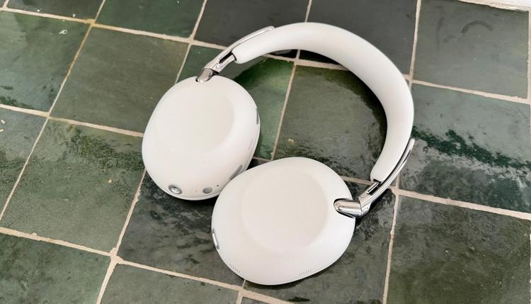 sony collexion headphones on green tile countertop