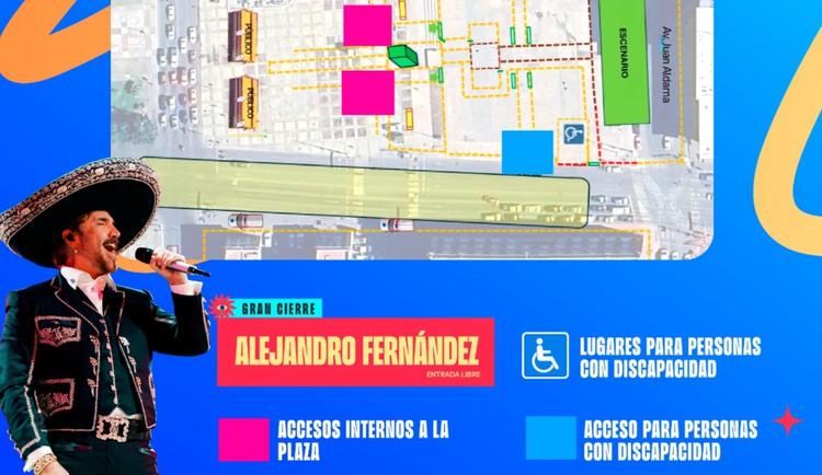 FICUU anuncia accesos, horarios y rutas para el show de Alejandro Fernández