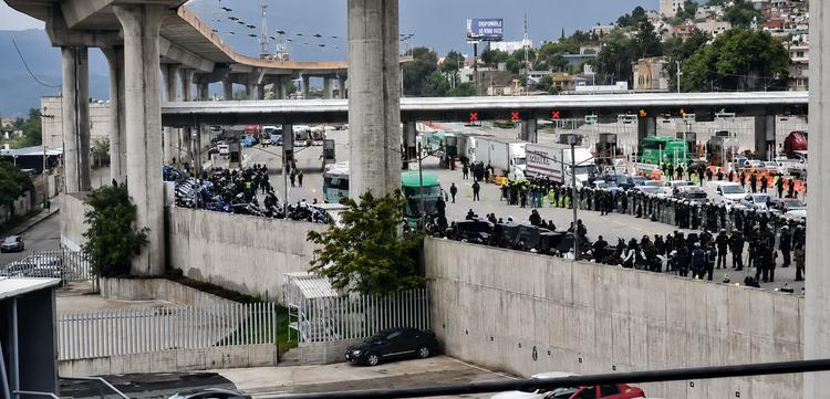 ¡Tome precauciones! Despliegan megaoperativo policiaco en la caseta de Tlalpan este martes