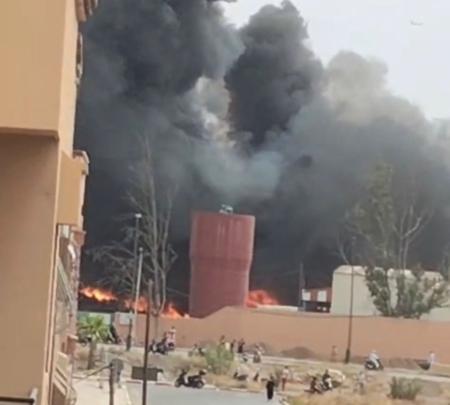 عاجل.. حريق مهول يلتهم مصنع خاص بالزيتون بالحي الصناعي بمراكش في يوم العيد