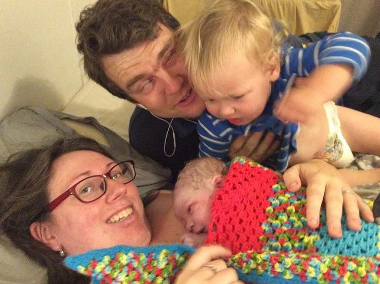 She Births® Daddy Doula Stories | Photo of Cat and Bart Bunting with their children