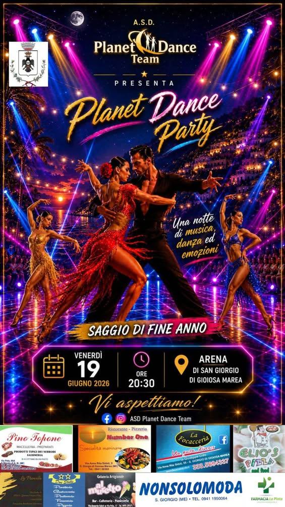 💃 Una notte di musica, danza ed emozioni sta per arrivare! 🕺✨ L’A.S.D. Planet Dance Team è lieta di presentarvi il gra...