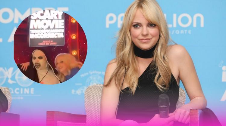 Anna Faris desata la locura en CDMX al bailar con Valak durante promoción de "Scary Movie 6"