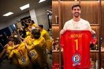 Courtois celebra el 'ascenso' de 'su' Le Mans a la Ligue 1