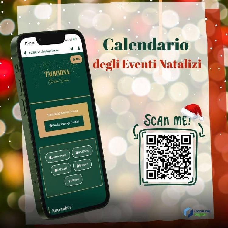 🎄 Calendario Eventi Natalizi Digitale - Su richiesta, realizziamo una pagina online con il calendario interattivo e mul...