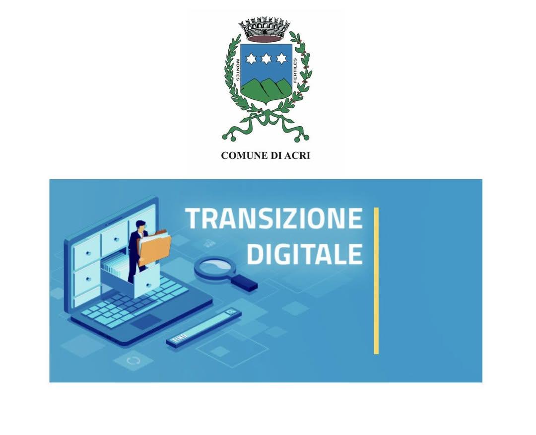 ACRI GUIDA LA TRANSIZIONE DIGITALE: FINANZIATI OLTRE 390.000€ DI PROGETTI PNRR il nostro Comune affronta la sfida della...