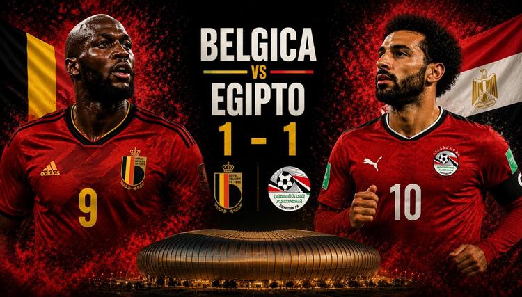 Bélgica sufre en su debut: Egipto le arranca un empate 1-1 y hace historia en el Mundial 2026
