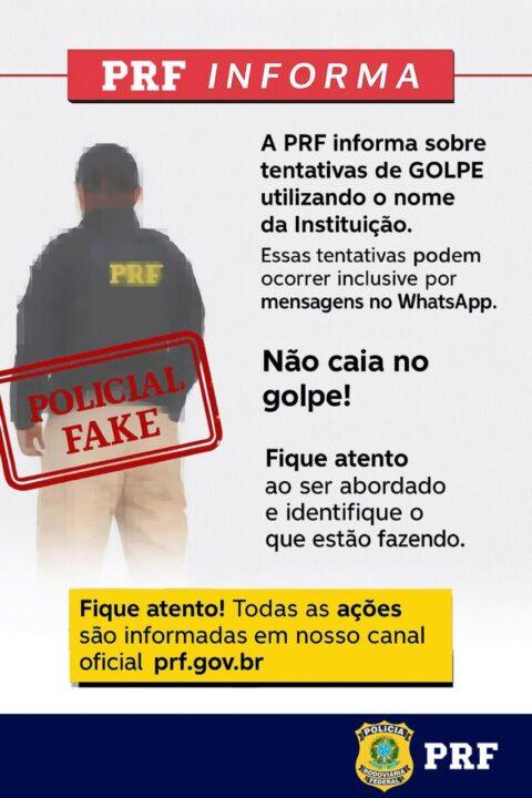PRF alerta para golpe com falsos adesivos de identificação de frota
