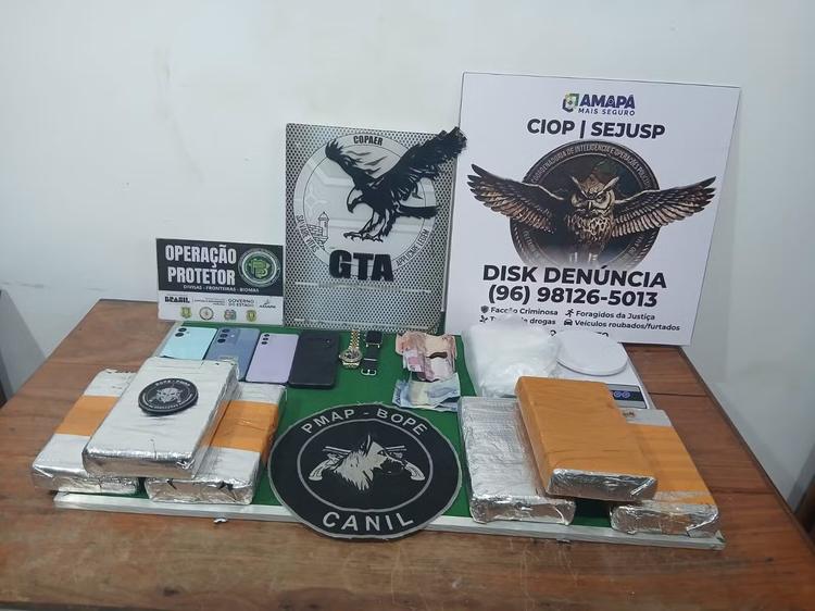 Polícia apreende 6 kg de cocaína em embarcação que saiu de Belém para o Amapá