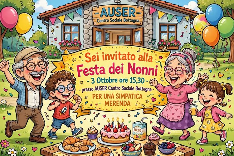 L'Auser organizza anche quest'anno la FESTA DEI NONNI. Appuntamento Sabato 3 ottobre alle ore 15.30 presso il Centro Soc...