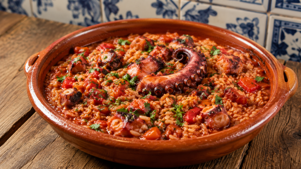 Arroz de Polvo — Riz portugais au poulpe