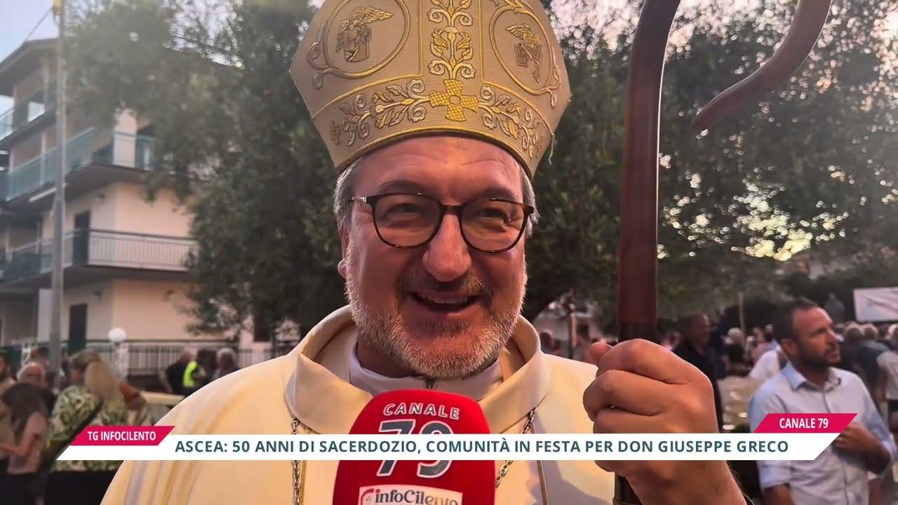 Ascea: 50 anni di sacerdozio, comunità in festa per don Giuseppe Greco