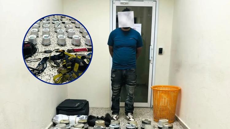 Apresan a hombre con 42 medidores eléctricos durante allanamiento en La Vega