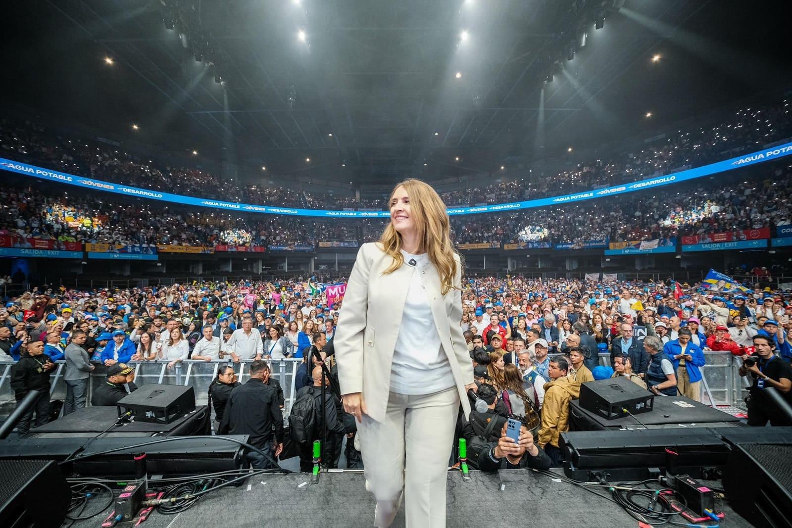 Paloma Valencia Says ‘Win Elections, Not Polls’ at Colombia Campaign Closing Rally