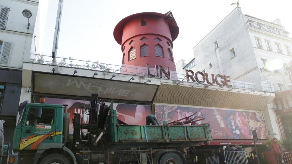 Le mythique cabaret du Moulin Rouge perd ses ailes mais reste ouvert