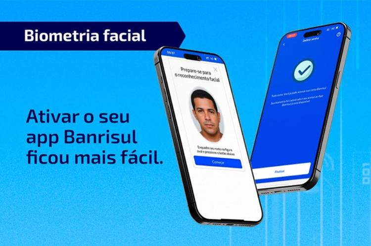 Banrisul amplia ativação de acesso por biometria facial no aplicativo