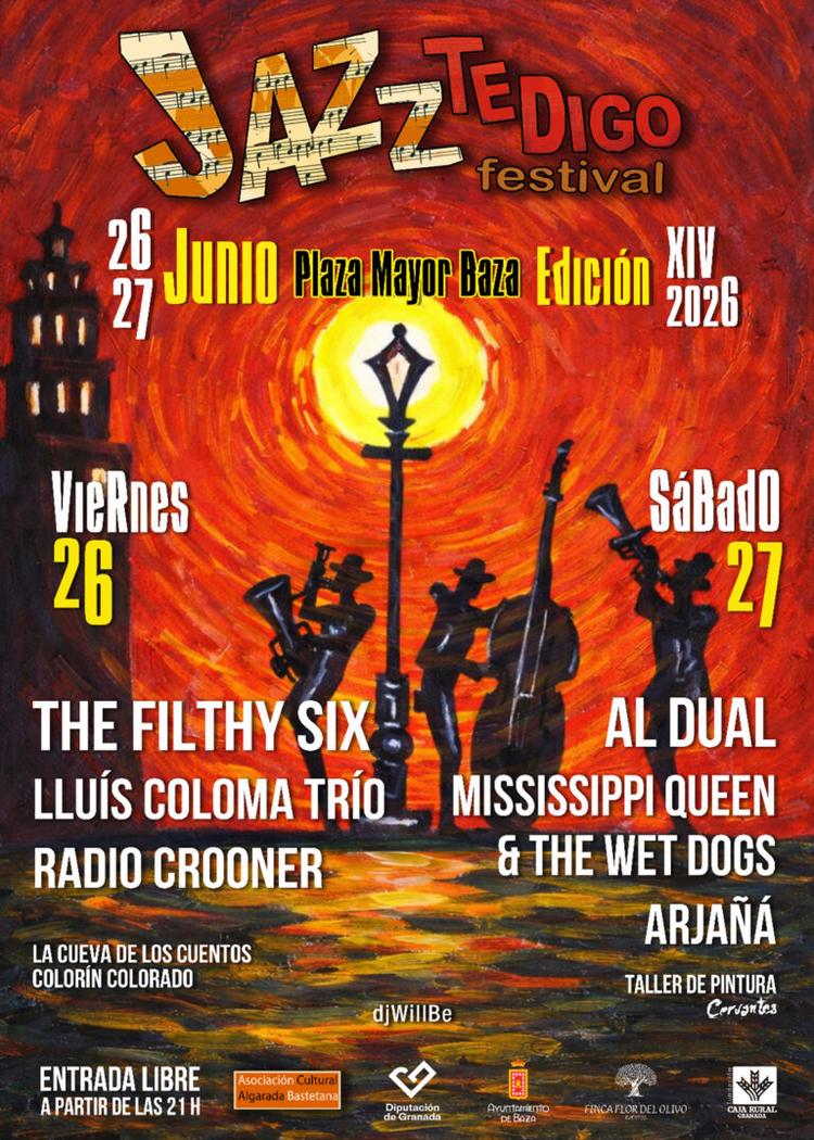El Jazz Te Digo Festival toma la Plaza Mayor de Baza los días 26 y 27 de junio, primer viernes y primer sábado del verano