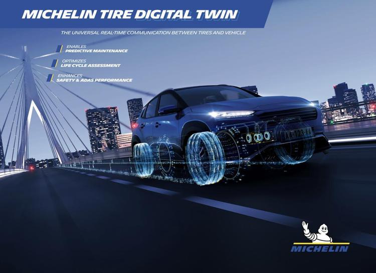 La tecnología de gemelo digital universal de Michelin convierte el neumático en una fuente de inteligencia al servicio de la seguridad vial