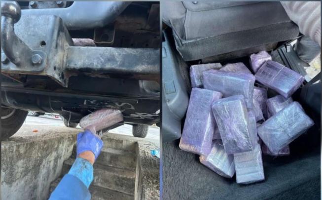 شكوك تقود إلى ضبط كيمة مهمة من الحشيش داخل سيارة “زماكري” بباب سبتة + صور