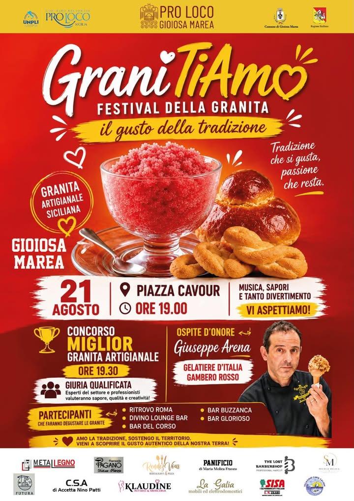 🍧❤️ OGGI A GIOIOSA MAREA: È TEMPO DI GRANITÀ! ✨ GraniTiAmo – Festival della Granita ✨ Il gusto autentico della tradizio...