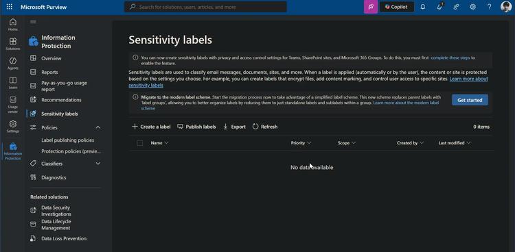 Sensitivity label in Microsoft 365