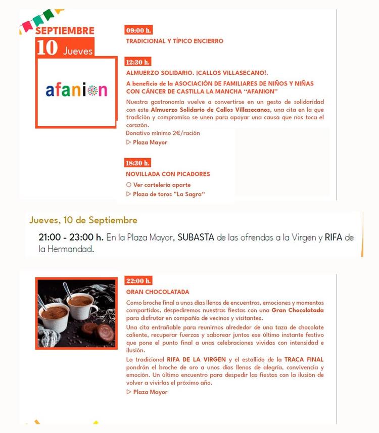 🎉 FIESTAS PATRONALES 2026 | JUEVES 10 DE SEPTIEMBRE 🎉 Llegamos a una nueva jornada de nuestras Fiestas Patronales en h...