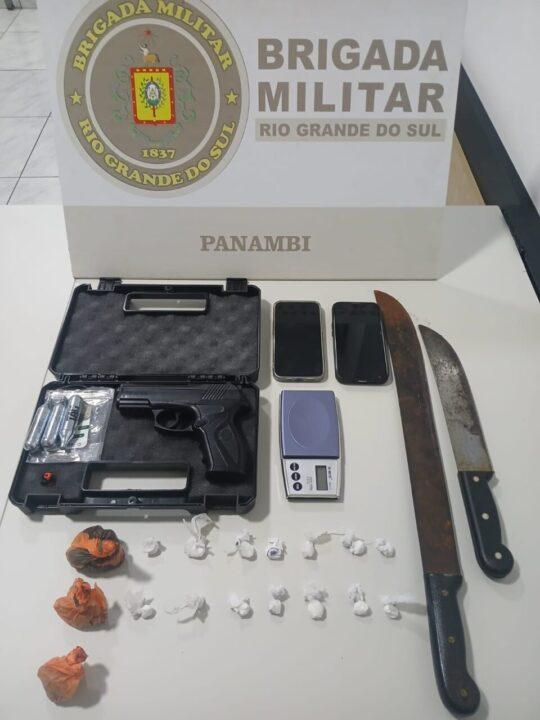 Droga encontrada com dois adolescentes em Panambi